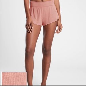 Athleta well rested rib sleep shorts nwt